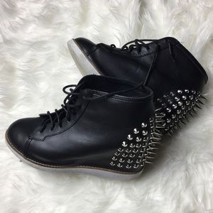 Jeffery Campbell "Edea Spiked" Sneaker Wedge